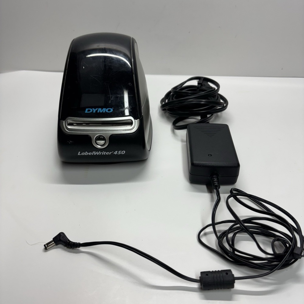 DYMO LabelWriter 450 Thermal Label Printer B&W w/ Adapter, USB Cable, Labels